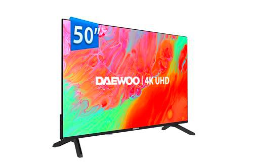 Daewoo 50DM65UV Smart TV 4K UHD 50 Pulgadas, sin Marcos