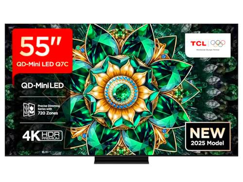 55Q7C 55" QD-Mini LED, 4K HDR Premium 2600, Smart TV con Google TV (Dolby Vision IQ y Atmos