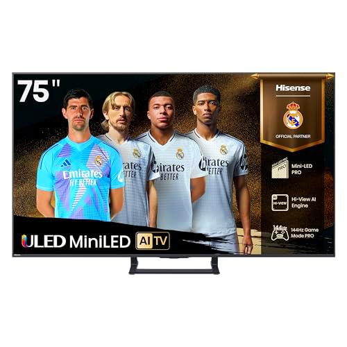 Hisense 75E8Q - Mini LED Smart TV, Quantum Dot, 144Hz