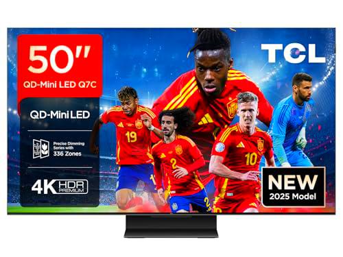 50Q7C 50" QD-Mini LED, 4K HDR Premium 2600, Smart TV con Google TV (Dolby Vision IQ y Atmos