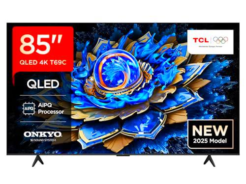 TCL 85T69C QLED 85", TV Direct LED, HDR 4K, Smart TV con Google TV (Dolby Vision y Atmos