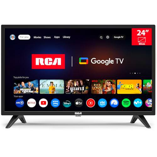 RCA Smart TV 24 Pulgadas LED HD Google Televisión con Google Assistant