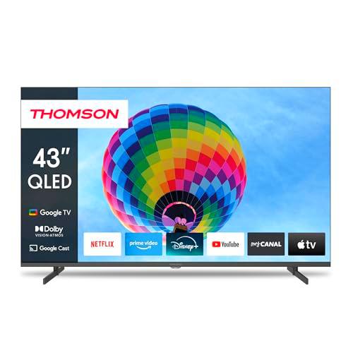 THOMSON 43 Pulgadas (109cm) QLED Google Smart TV, Wi-Fi