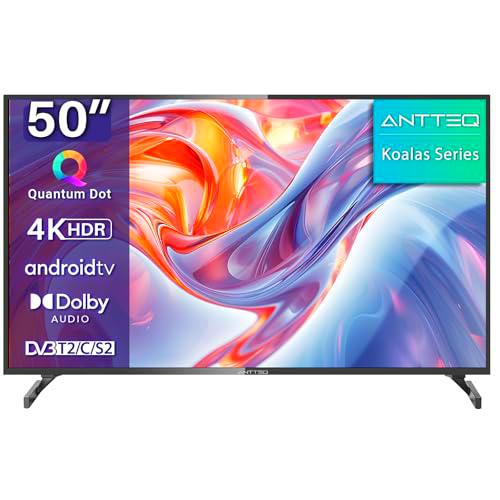Antteq Koalas Series Q50 50" Smart TV 4K HDR QLED Android TV 127 cm (DVB-T/T2/C) con App Store (10.000+ apps)