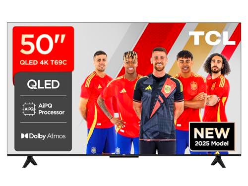 TCL 50T69C QLED 50", TV Direct LED, HDR 4K, Smart TV con Google TV (Dolby Vision y Atmos
