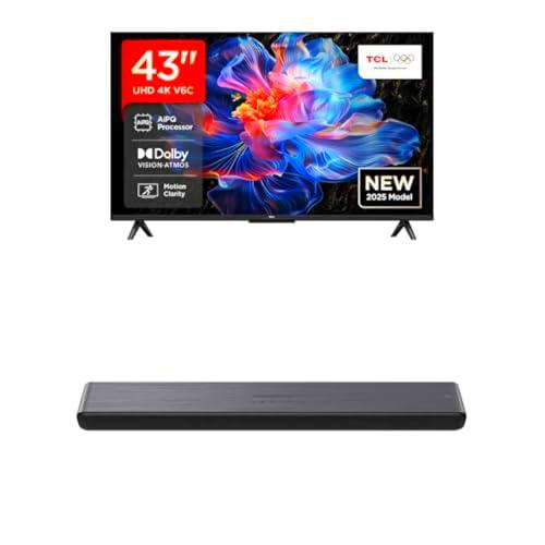 TCL 43V6C 43” Direct LED Smart TV S45HE Barra de Sonido