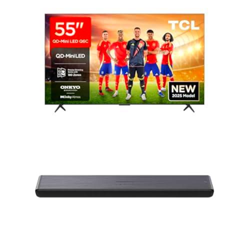 TCL 55Q6C 55” QD-Mini LED Smart TV S45HE Barra de Sonido