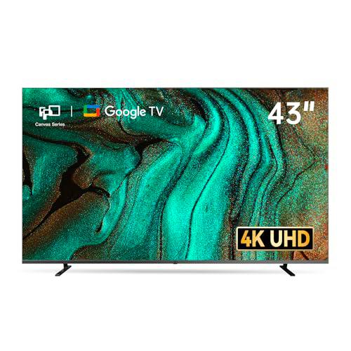 FPD 43 Pulgadas Smart TV 4K UHD LED Pantalla Plana Compatible con Google TV