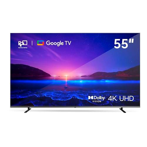 FPD Smart TV de 55 pulgadas Google TV 4K UHD con Google Play y Google Cast integrado