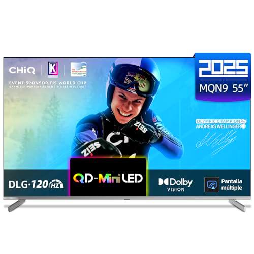 CHiQ M55QN9G 55 Pulgadas TV Smart 4K Mini QLED,Google TV 5.0 (Android 14)