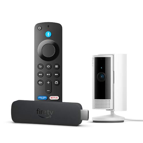 Amazon Fire TV Stick 4K (Última generación) + Ring Cámara interior (Indoor Camera 2.ª gen.)