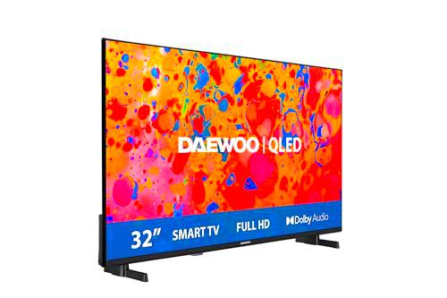 Daewoo 32DM65QV Smart TV de 32" QLED, con Resolución Full HD (1920 x 1080)