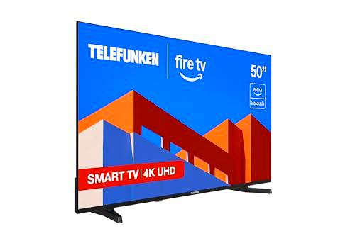 TELEFUNKEN 50FTV825, 50 Pulgadas 4K UHD, Smart TV Fire OS
