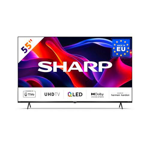 SHARP 55GM6141E - Televisor de 55 pulgadas (139 cm) 4K Ultra HD Quantum Dot TiVo TV
