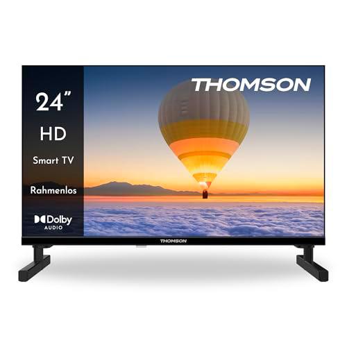 Thomson 24 Pulgadas (60cm) HD LED Smart TV, Wi-Fi, Control por Voz
