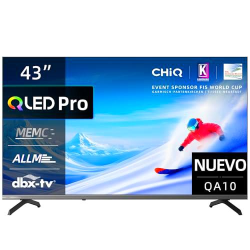 CHiQ 43QA10 Smart TV 43 Pulgadas (109 cm) 4K Ultra HD QLED,con Google TV Inteligente,HDR10