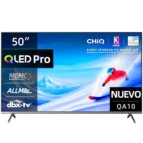 CHiQ 50QA10 QLED TV 50 Pulgadas (127 cm) 4K Ultra HD,con Smart TV Inteligente,HDR10