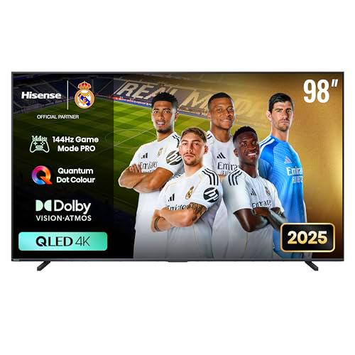 Hisense 98E7Q - QLED Smart TV 98 Pulgadas, Modo Juego Pro 144Hz