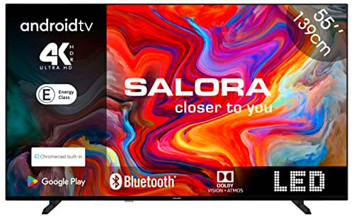 SALORA SMART55TV - Smart TV LED 55 Pulgadas (3840x2160) 4K UHD HDR