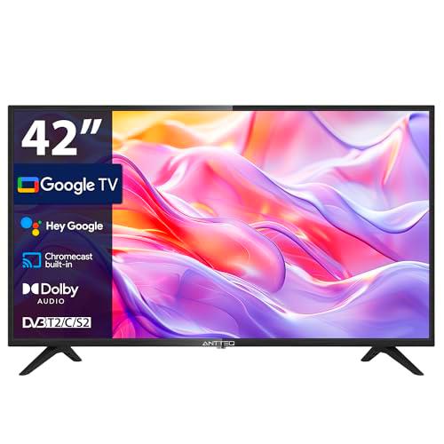 Antteq G42 TV 42 Pulgadas Smart TV 1080FHD,Triple Tuner(DVB-C/S2/T2),Triple reducción del Ruido,Modelo de Hotel,Modelo 2025