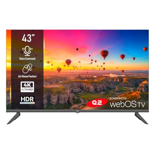 Q.2 Q2 Smart TV 43 Pulgadas, 4K Ultra HD 3840x2160