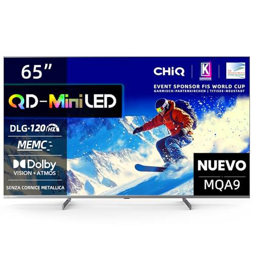 CHiQ M65QA9 65 Pulgadas TV Smart 4K Mini QLED, (Android 14),60Hz MEMC &amp; Local Dimming,Dolby Vision &amp; Atmos,DLG 120Hz* (Mejorado por Software),HDR10
