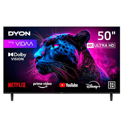 DYON Movie Smart 50 VX - 50 pulgadas 4K UHD Smart TV con sintonizador triple (DVB-C/-S2/-T2)