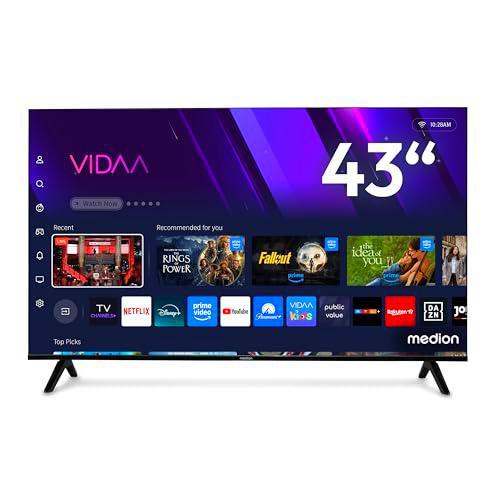 MEDION TV Ultra HD 108 cm (43″) (Smart-TV, 4K, HDR10