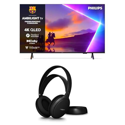 Philips Ambilight 75PUS8510 4K QLED Smart TV Pantalla de 75 Pulgadas Soporte Universal Plano para TV de Pared