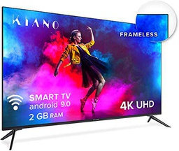 Kiano Elegance TV 55" Pulgadas 4K UHD HDR10 (Android TV 9.0 2GB RAM [Televisor 140 cm Frameless sin Marco 8GB] Smart TV
