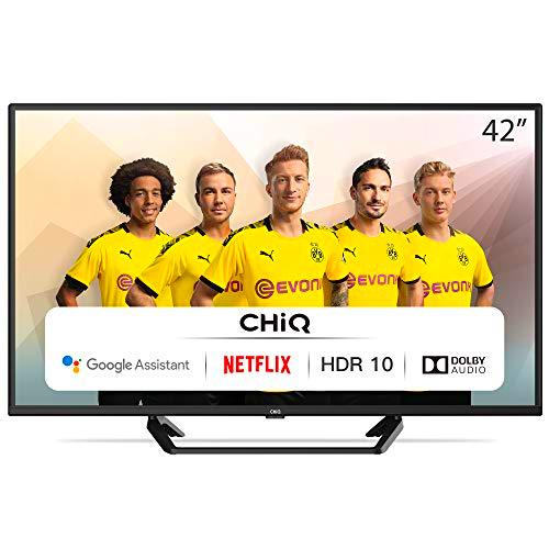 CHiQ Televisor Smart TV LED 42 Pulgadas, FHD, HDR10/HLG