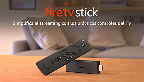Fire TV Stick, Reacondicionado Certificado | Con mando por voz Alexa (incluye controles del TV)