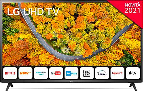 LG 50UP75006LF 50&quot; Smart TV 4K Ultra HD NOVITÀ 2021 Wi-Fi Processore Quad Core 4K AI Sound