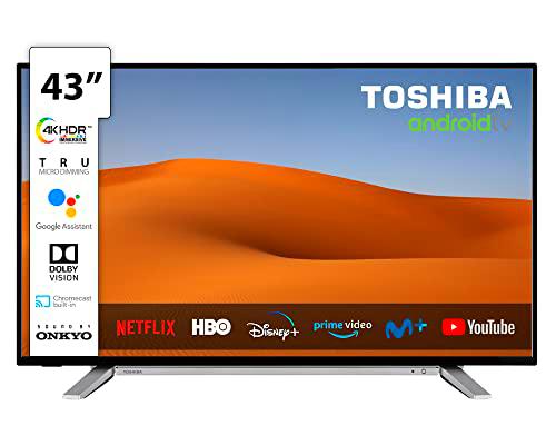 Toshiba TV 43UA2B63DG 4K HDR Smart TV Android de 43" Ultra HD (3840 x 2160)