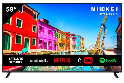Televisión NIKKEI NU5818S de 147 cm/ 58 Pulgadas (Smart TV con WiFi Integrado