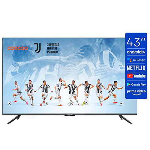 coocaa 43S6G Smart TV 4K UHD LED 43 Pulgadas (109 cm) con Android TV diseño sin Marco