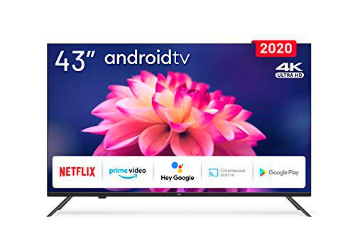 Tv 43 pulgadas 4K LED con Smart TV (Android TV) y WiFi