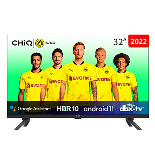 CHiQ L32G7L, Smart TV 32 Pulgadas (80cm), Televisor con Android 11