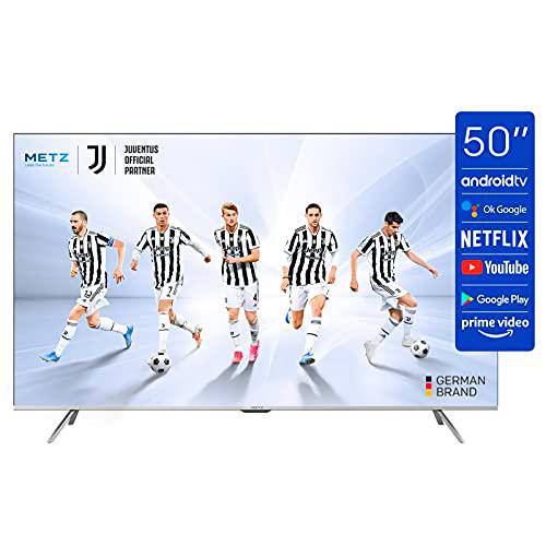 METZ MUC7000Y 50" Smart TV 4K Resolucion 3840 x 2160 UHD Android 10 Google Assistant DVB-C/T2/S2 Audio 2 * 10W Color Gris Plata