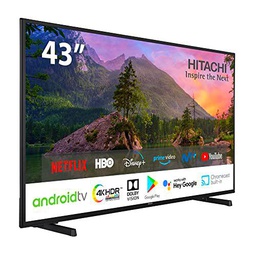 Smart TV Hitachi 43HAK5350 43" 4K Ultra HD Android TV WiFi